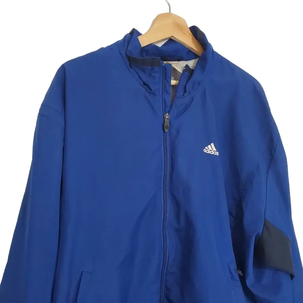 Adidas | Y2K Era Early 2000s Oversized Zip Up Climaproof Windbreaker Jacket